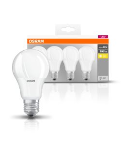 Osram Lampadina Led E27 60W 2700K Goccia Satinata - 4 pezzi