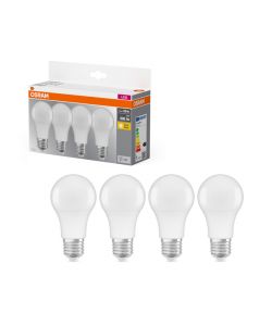 Osram Lampadina Led E27 60W 2700K Goccia Satinata - 4 pezzi