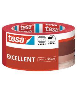 Tesa Nastro per Mascheratura Excellent 50mmx50m Rosso - Alta Qualit� Adesivo