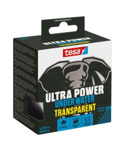 Tesa Nastro Adesivo Impermeabile Trasparente 1,5m x 50mm per Riparazioni