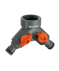 Gardena Rubinetto a 2 Vie 33,3 mm G 1 in Plastica per Irrigazione