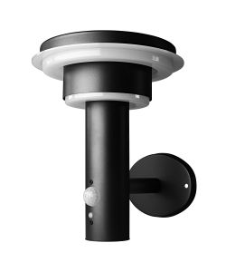 Faretto Style Solar Double Circle Nero