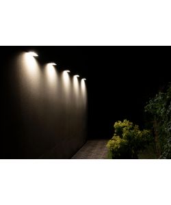 Lampada Pannello Solare LED Bianco 6W con Sensore di Movimento IP65 - 850lm 3000K 230x97x43mm