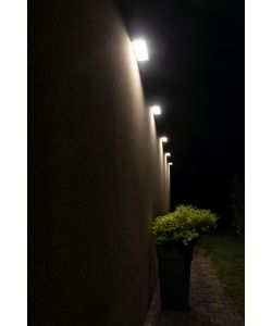 Lampada Pannello Solare LED Bianco 6W con Sensore di Movimento IP65 - 850lm 3000K 230x97x43mm