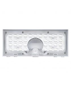 Lampada Pannello Solare LED Bianco 6W con Sensore di Movimento IP65 - 850lm 3000K 230x97x43mm