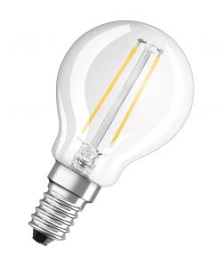 Lampadina LED Osram Star Classic P25 Filament 2.5W 827 Clear E14