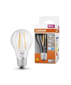 Lampadina LED Osram Star Classic A60 filamento 6,5W 840 Bianco freddo E27