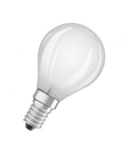 Lampadina LED Osram Classic E14 Sferica Filamento Ghiaccio 4W 470lm Daylight