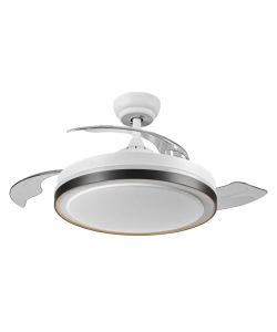 Osram Ventilatore da Soffitto Retrattile 1070 66W Bianco con Pale a Scomparsa