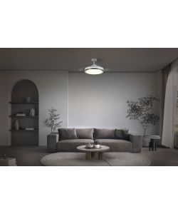 Osram Ventilatore da Soffitto Retrattile 1070 66W Bianco con Pale a Scomparsa