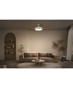 Osram Ventilatore da Soffitto Retrattile 1070 66W Bianco con Pale a Scomparsa