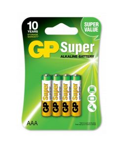 24A-2U4 / LR03 / AAA - Batteria Super Alcaline Mini Stilo AAA (Blister 4 Pezzi)