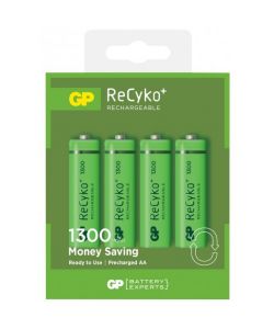 Recyko 130AAHCE-2GB4 / AA - Batteria Super Ricaricabile Stilo AA 1300mAh (Blister 4 Pezzi)