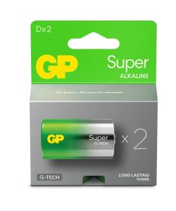 Batteria Super Alcalina 1,5V Torcia D / 13A-U2 / LR20 2 pz