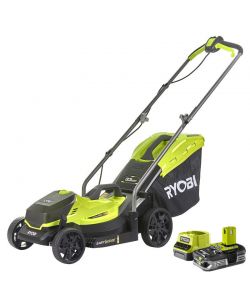 Tosaerba A Batteria 18V Silenzioso Con Taglio A 33Cm 35Lt + 1 Batteria Da 4,0Ah Lithium Ryobi RLM18X33B40