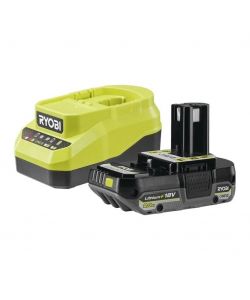 RYOBI Batteria 18V One+ 2.0Ah LithiumPlus con Caricabatterie Rapido