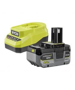 RYOBI Kit Batteria 18V Lithium+ 4,0 Ah con Caricabatteria Compatto