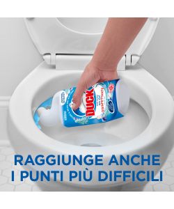 DUCK Gel Disinfettante WC 750ml - Liquido Marine - Uccide 99,9% batteri