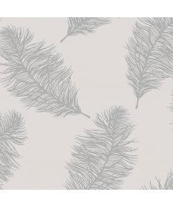 DUTCH WALLCOVERINGS Carta da Parati Fawning Feather Grigio Chiaro