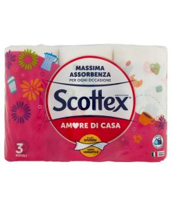 Scottex Amore di Casa Carta da Cucina Rotoli 3 pz