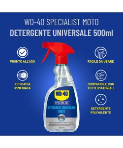 WD-40 Detergente Spray Universale per Moto - 500 ml