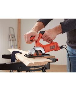 Black+Decker Mini Sega Circolare 400W Arancione - Diametro Disco 85mm