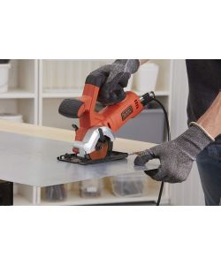 Black+Decker Mini Sega Circolare 400W Arancione - Diametro Disco 85mm