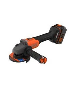 BLACK+DECKER Smerigliatrice Angolare 18V 115mm con Borsa e 3 Dischi