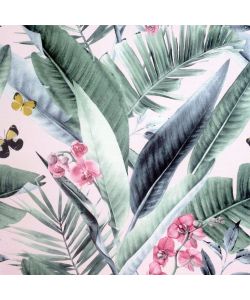 DUTCH WALLCOVERINGS Carta da Parati Lush Tropical Rosa e Blu