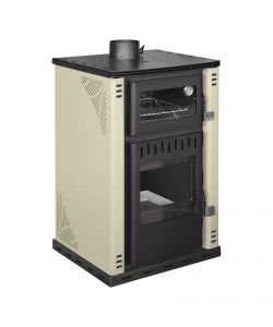 Stufa A Legna Con Forno 27,6Kw Termostufa boiler 38lt Elsa Beige