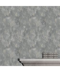 DUTCH WALLCOVERINGS Carta da Parati Motivo Calcestruzzo Grigio TP1008