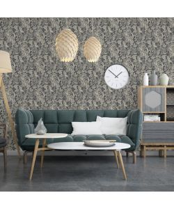 DUTCH WALLCOVERINGS Carta da Parati Mae Bianco e Beige