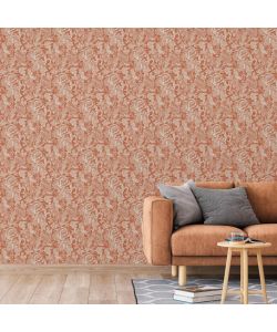 DUTCH WALLCOVERINGS Carta da Parati Mae Arancione e Beige