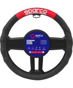 Coprivolante SPC1111 auto universale nero e rosso poliestere 38cm