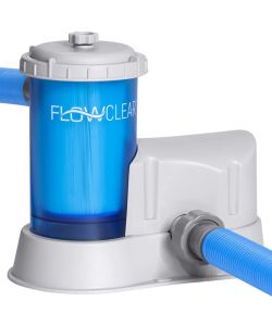 Bestway Pompa con Filtro a Cartuccia Trasparente Flowclear