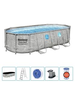 Bestway Set Piscina Power Steel Swim Serie Vista 549x274x122 cm