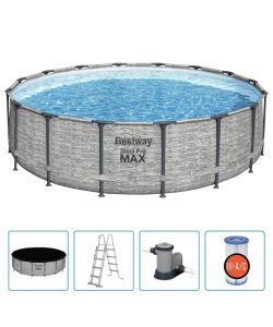 Bestway Piscina Power Steel Rotonda 488x122 cm