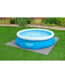 Bestway Tappetino Base per Piscina - Grigio - 78x78 cm