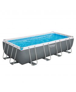 Bestway Piscina Power Steel - Grigio Bianco - 549x274x122 cm