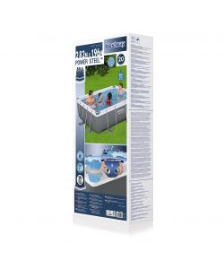 Bestway Piscina Fuori Terra Rettangolare 282x196x84 cm con Telaio in Acciaio - Power Steel