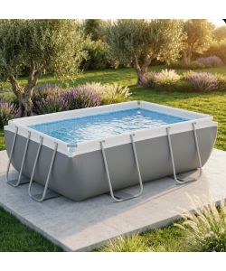 Bestway Piscina Fuori Terra Rettangolare 282x196x84 cm con Telaio in Acciaio - Power Steel