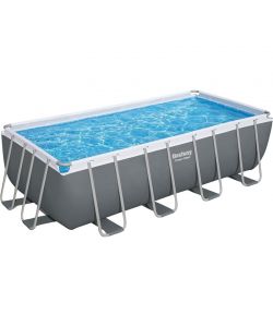 Bestway Piscina Rettangolare Steel Pro MAX 4,88m Grigio con Filtri