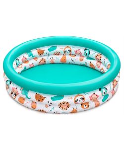 Bestway Piscina per Bambini Safari Pals 102x25 cm Azzurra Gonfiabile