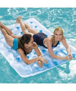 Bestway Materassino Gonfiabile Doppio - Azzurro - 193x142 cm