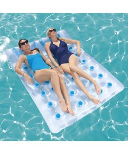 Bestway Materassino Gonfiabile Doppio - Azzurro - 193x142 cm