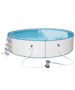 Bestway Piscina Hydrium Rotonda con Telaio in Acciaio 460x90 cm 56386