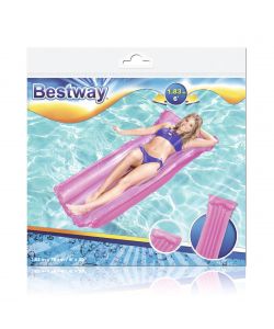 Bestway Materassino Semitrasparente con Cuscino 183x76cm Argento