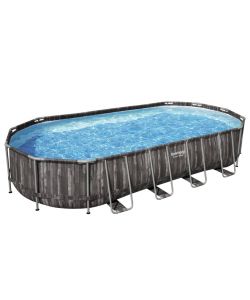 Bestway Set Piscina Ovale 7,32x3,66x1,22 m