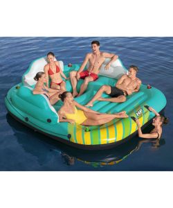 Bestway Isola Gonfiabile per 5 Persone Sunny Lounge 291x265x83 cm