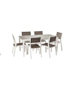 Keter Sedia da Giardino Harmony - Bianco Cappuccino - Resina Effetto Legno 47x60x86 cm